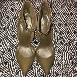 Olive green heels